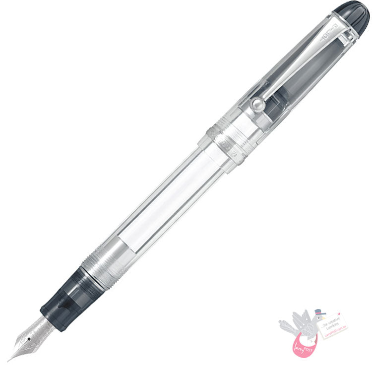 PILOT Custom 74 Fountain Pen (14ct Gold Nib, Con-70) - Clear - Medium Nib