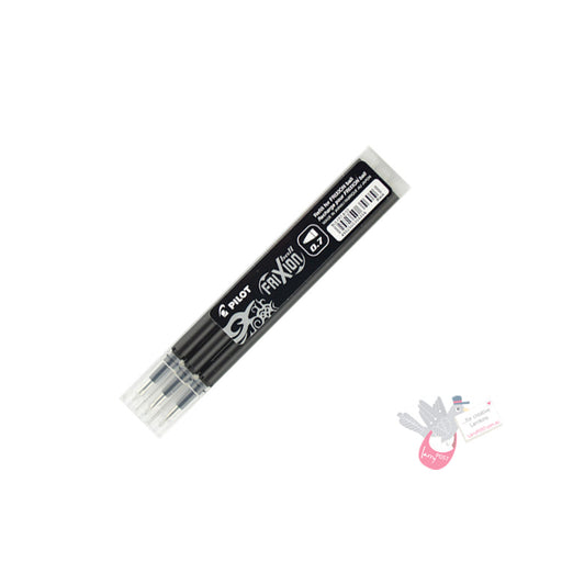 PILOT Frixion Erasable Gel Pen Refills - 0.7mm - Black - Pack 3