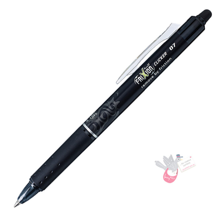 PILOT Frixion Clicker (Retractable) Erasable Gel Pen - 0.7mm - Black