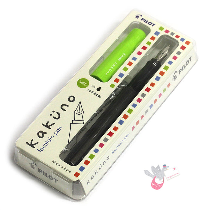 PILOT Kakuno Fountain Pen - Green - Medium Nib