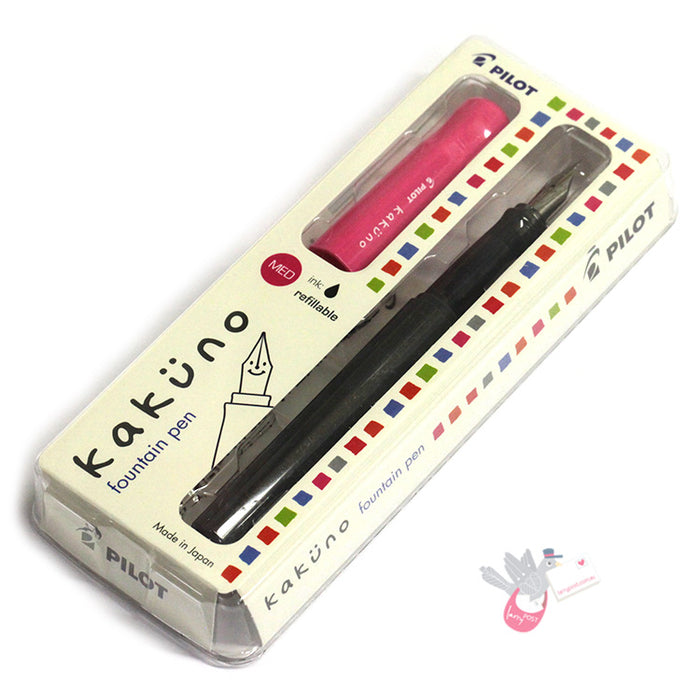 PILOT Kakuno Fountain Pen - Pink - Medium Nib