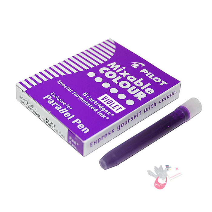 PILOT Parallel Pen Ink Cartridge - 6 Pack - Violet