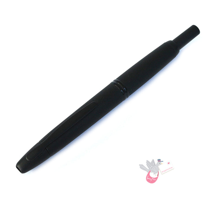 PILOT Capless (Vanishing Point) Fountain Pen (18ct Gold Nib & Converter-40) - Matte Black - Extra Fine