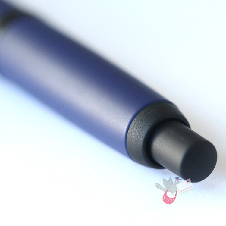 PILOT Capless (Vanishing Point) Fountain Pen (18ct Gold Black Plated Nib & Con-40 Converter) - Matte Blue - Medium