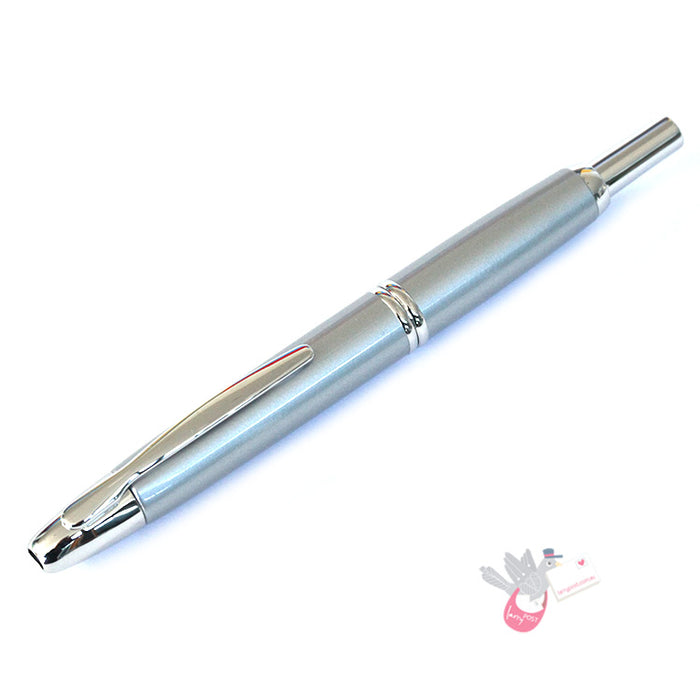 PILOT Capless (Vanishing Point) Fountain Pen (18ct Gold Rhodium Plated Nib & Converter) - White - Fine