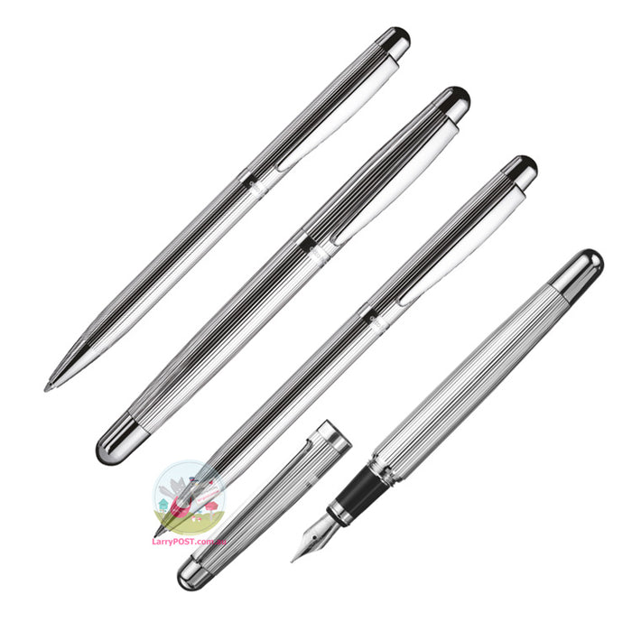 OTTO HUTT Design 02 - Sterling Silver Mechanical Pencil 0.7mm - Pinstripe