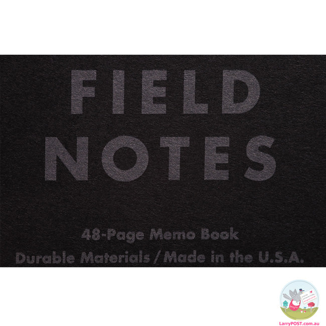 FIELD NOTES Pitch Black - Set of 3 - Pocket (A6 9 x 14cm) - Dot Grid