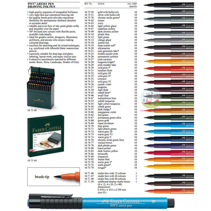 FABER-CASTELL Pitt Artist Pen (B) Range