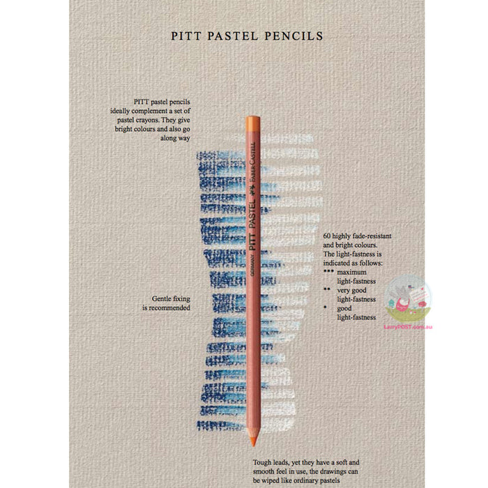 FABER-CASTELL Pitt Artists Pastel Pencils - Tin of 60