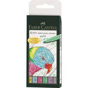 FABER-CASTELL PITT Artist Pen - 6 Brushes - Pastel