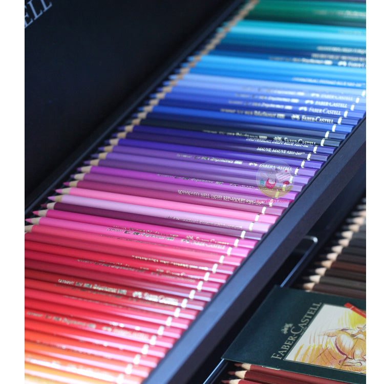FABER-CASTELL Polychromos Coloured Pencils - Wooden Box of 120 *Ships free AU Regular Post only*