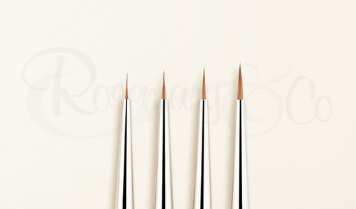 ROSEMARY & CO Miniature Brush - Micro Detail - Synthetic - Size 15/0 (0.75 x 3.8mm)
