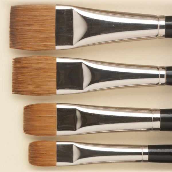 ROSEMARY & CO Brush - Series 77 - Pure Red Sable Bright - Size 1 (3.1 x 5.3mm) - Short Handle