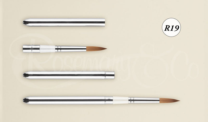 ROSEMARY & CO Reversible Pocket Brush - R19 - Red Dot Collection - Pointed - Size 12 (7.9 x 31.5mm)