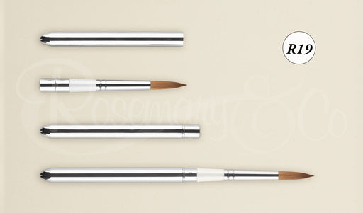 ROSEMARY & CO Reversible Pocket Brush - R19 - Red Dot Collection - Pointed - Size 12 (7.9 x 31.5mm)