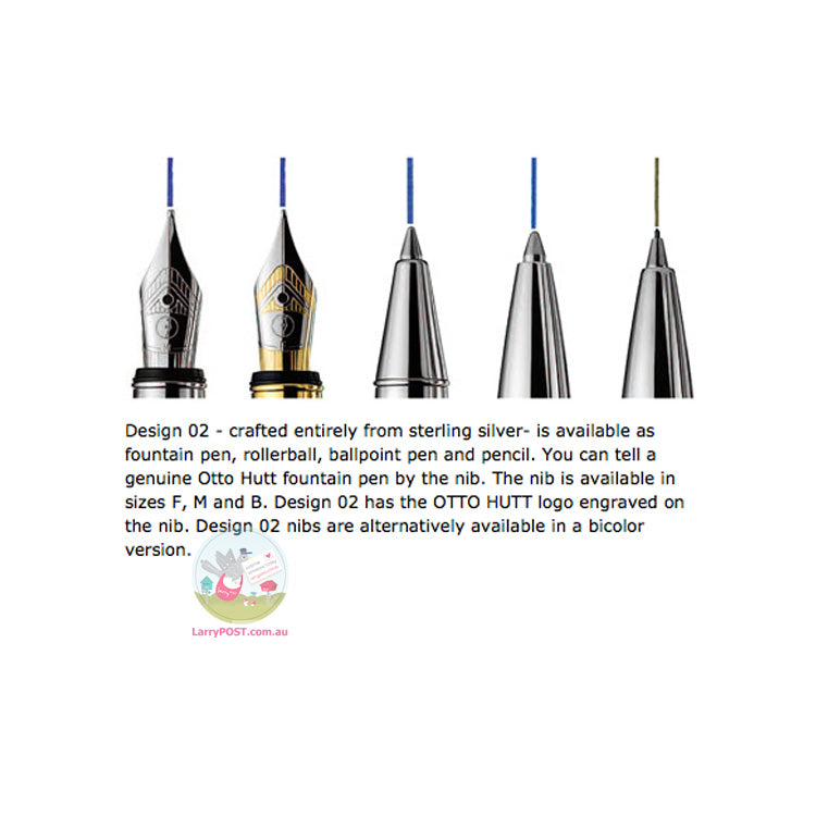 OTTO HUTT Design 02 - Gold / Sterling Silver Mechanical Pencil 0.7mm - Bicolour Smooth Surface