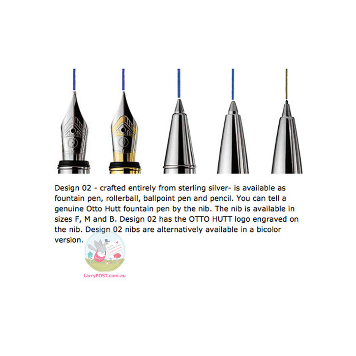 OTTO HUTT Design 02 - Gold / Sterling Silver Mechanical Pencil 0.7mm - Bicolour Smooth Surface