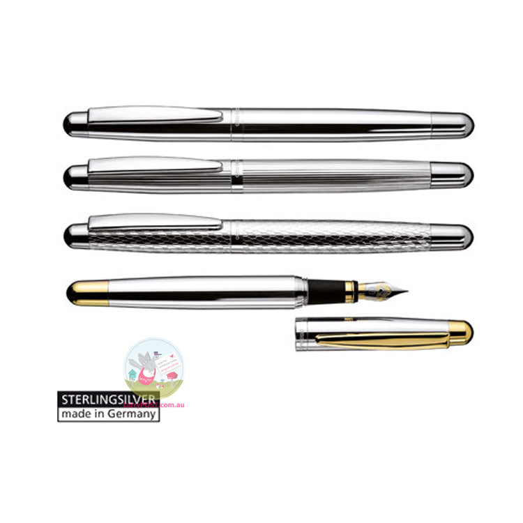 OTTO HUTT Design 02 - Gold / Sterling Silver Mechanical Pencil 0.7mm - Bicolour Smooth Surface