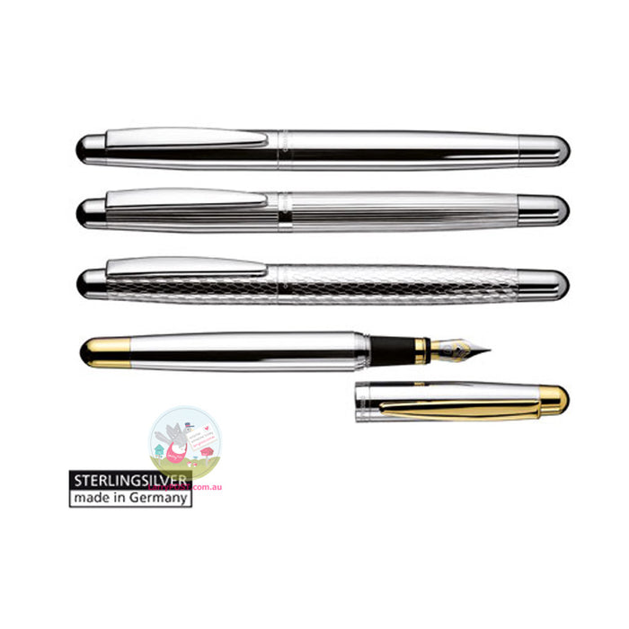 OTTO HUTT Design 02 - Gold / Sterling Silver Mechanical Pencil 0.7mm - Bicolour Smooth Surface