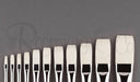 ROSEMARY & CO Series 2025 - Long Handle Brush - 100% Synthetic - Chungking Long Flat - Size 12 (24.8 x 38.6mm)