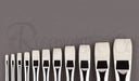 ROSEMARY & CO Series 2015 - Long Handle Brush - Bristle - Chungking Short Flat - Size 8 (15.6 x 21.6mm)