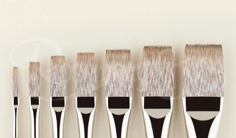 ROSEMARY & CO Eclipse - Long Handle Brush - 100% Synthetic - Extra Long Comber - 1/4" (7.65 x 22.1mm)