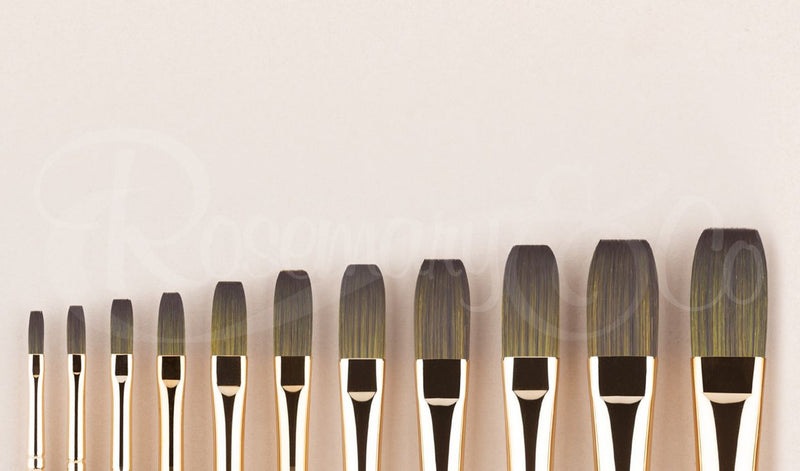 ROSEMARY & CO Brush - Evergreen (Synthetic) - Dagger 3/8" (9.2 x 25.6mm) 