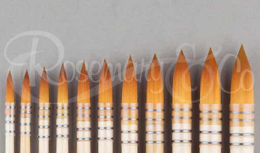 ROSEMARY & CO Brush - Series 304 Golden Synthetic - Pointed Round - Size 0 (8.4 x 28.2mm)
