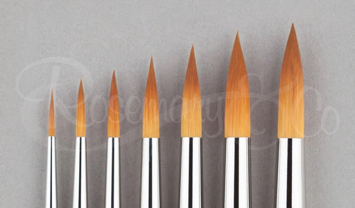 ROSEMARY & CO Brush - Series 344 Golden Synthetic - Designer - Size 8 (5.4 x 25.8mm)