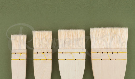 ROSEMARY & CO Series 788 Hake Brush (Goat) - Long Handle - Flat - 24mm (24 x 25mm)