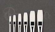ROSEMARY & CO - Ivory Synthetic - Long Flat Size 10 (19.4 x 33.9mm) - Long Handle 