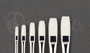 ROSEMARY & CO - Ivory Synthetic - Long Flat Size 10 (19.4 x 33.9mm) - Long Handle 