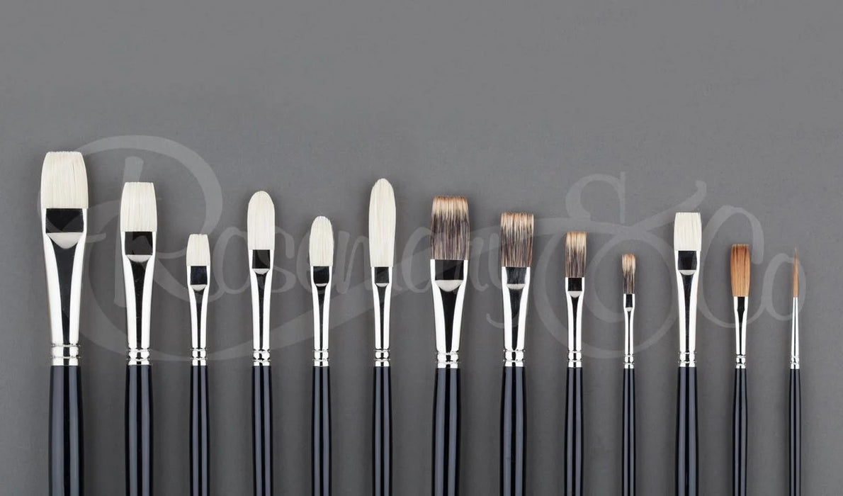 ROSEMARY & CO Leon Homes Set for Oils - Long Handle (12 Brushes) Does not include Size 10 flat