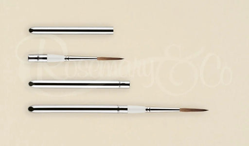 ROSEMARY & CO Reversible Pocket Brush - R5 - Red Dot (Synthetic Sable) - Rigger Size 6 (3.3 x 29.1mm) 