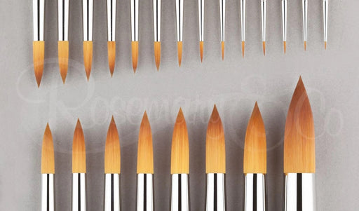 ROSEMARY & CO Brush - Series 301 Golden Synthetic - Pointed Round - Size 8 (5.3 x 22.6mm)