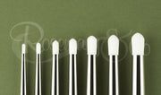 ROSEMARY & CO Brush - Series 501 - 100% Synthetic - Stubby Round - Size 2 (Smallest brush in image)