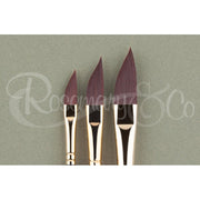 ROSEMARY & CO Brush - Shiraz Synthetic - Dagger 1/4" (16.9 x 19.5mm) - Short Handle
