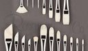 ROSEMARY & CO - Andrew Tisch Deluxe Set (Natural Bristle) - 20 Brushes (mainly long handle)