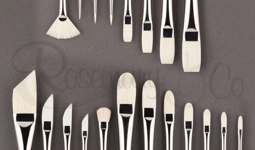 ROSEMARY & CO - Andrew Tisch Deluxe Set (Natural Bristle) - 20 Brushes (mainly long handle)