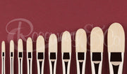 ROSEMARY & CO - Long Handle Brush - Ultimate Bristle - Filbert - Size 4 (9.5 x 22.5mm)