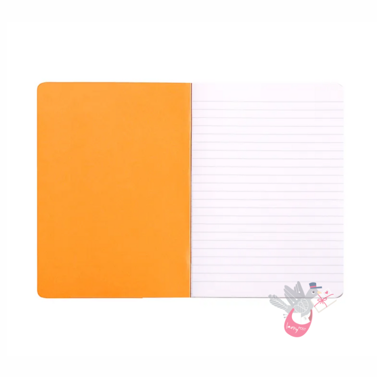 RHODIA Side-Stapled Notepad - Orange - A5 - Ruled