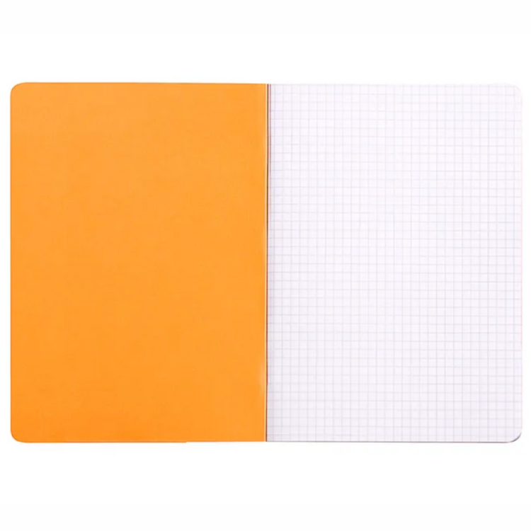 RHODIA Side-Stapled Notepad - Orange - A4 - Grid