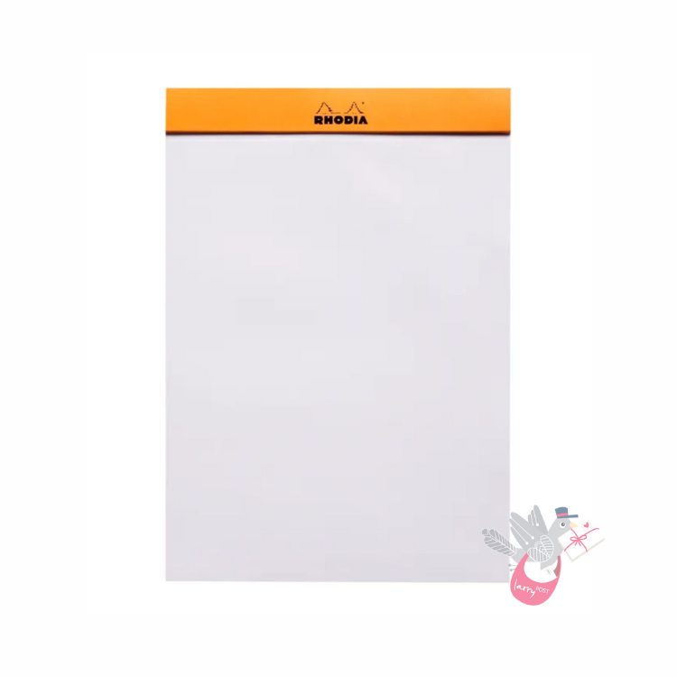 RHODIA No. 16 Top-Stapled Pad - Orange - A5 - Plain