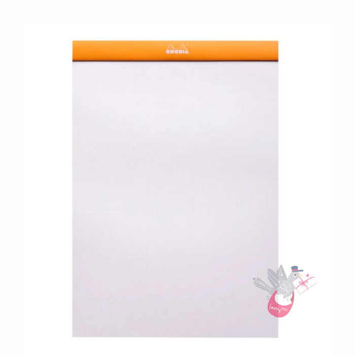 RHODIA No. 18 Top-Stapled Pad - Orange - A4 - Dotted