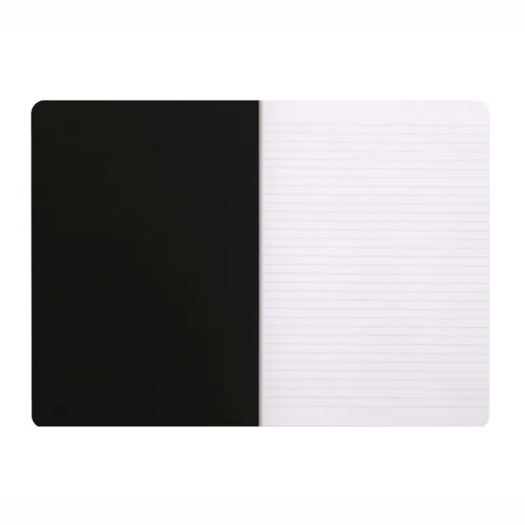 RHODIA Side-Stapled Notepad - Black - A4 - Ruled
