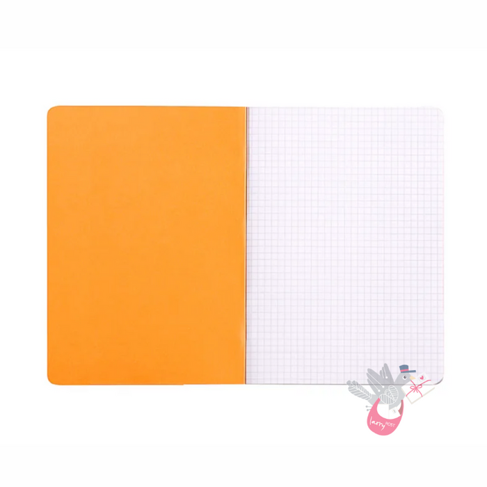 RHODIA Side-Stapled Notepad - Orange - A5 - Grid