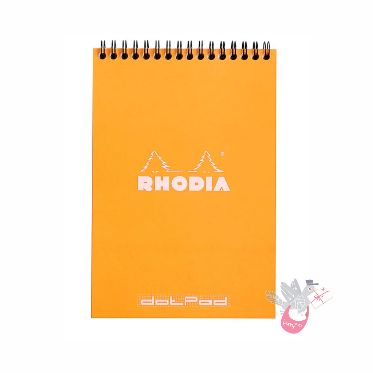 RHODIA No. 16 Wirebound Pad - Orange - A5 - Dotted