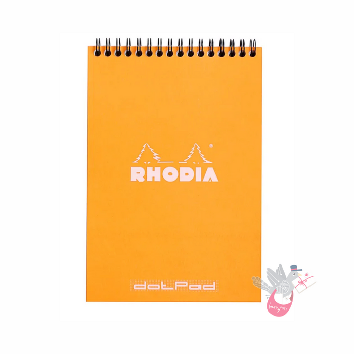RHODIA No. 16 Wirebound Pad - Orange - A5 - Dotted