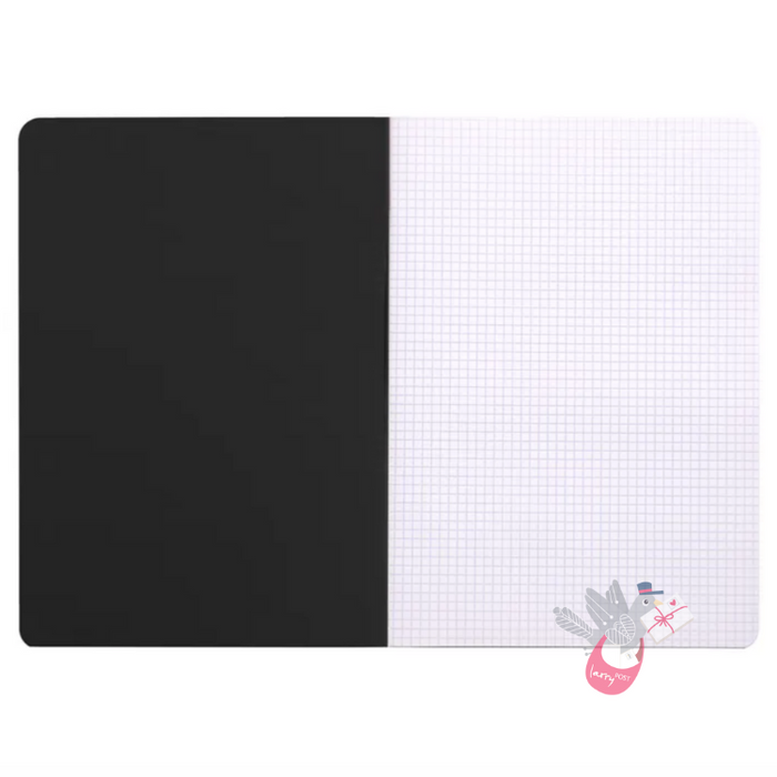 RHODIA Side-Stapled Notepad - Black - A4 - Grid