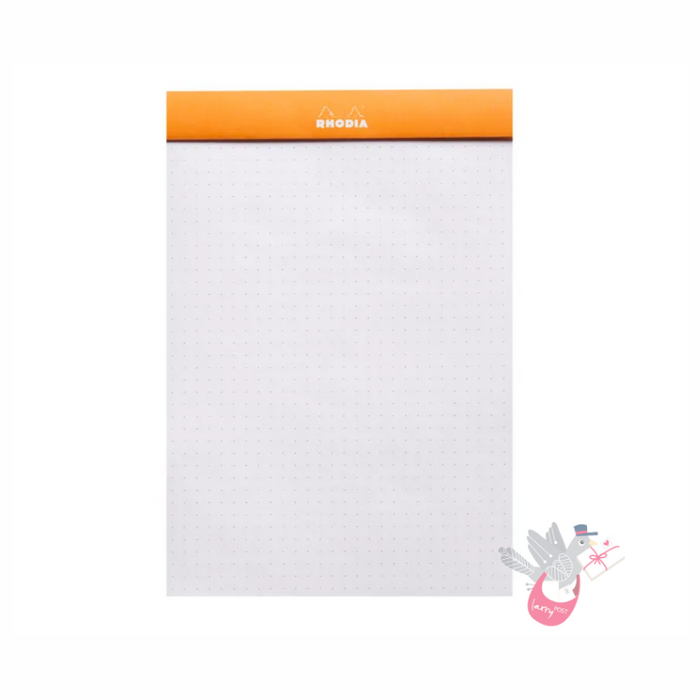RHODIA No. 16 Top-Stapled Pad - Orange - A5 - Dotted